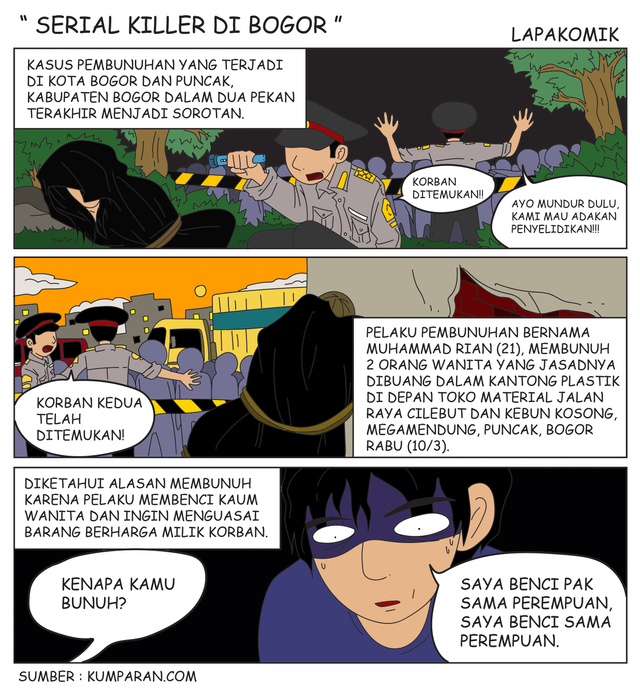 Komik: Serial Killer di Bogor (1)