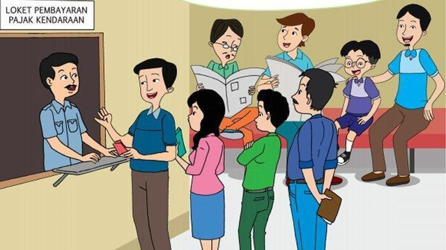 Ilustrasi Pasal 27, sumber: buku materi belajar PKN kelas 6 