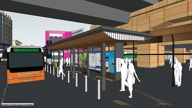 Intip Desain Kece Stasiun Gondangdia: Halte Terintegrasi, UMKM, Taman Cut Meutia (372866)