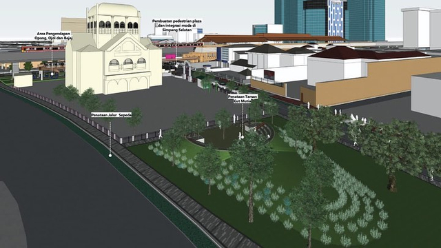 Intip Desain Kece Stasiun Gondangdia: Halte Terintegrasi, UMKM, Taman Cut Meutia (372871)