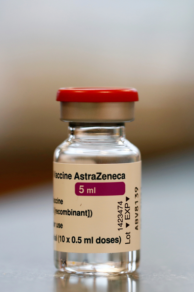 Ilustrasi vaksin corona AstraZeneca.
 Foto: Gonzalo Fuentes/REUTERS