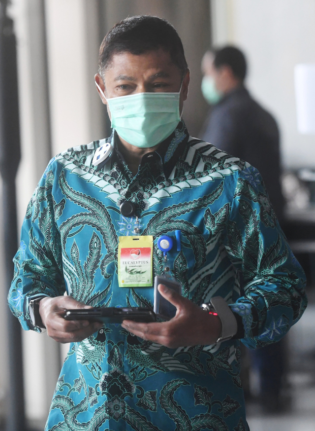 Inspektur Jenderal (Irjen) Kementerian Kelautan dan Perikanan (KKP) Muhammad Yusuf di gedung KPK, Jakarta, Rabu (17/3). Foto: Akbar Nugroho Gumay/ANTARA FOTO