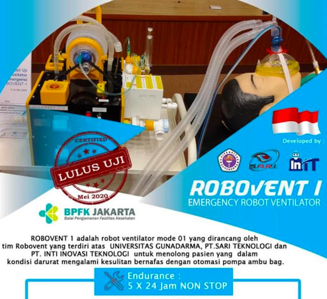 Mengenal Robovent Gunadarma, Ventilator Kendali Jarak Jauh untuk Pasien COVID-19 (127551)