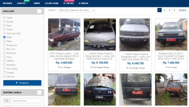 3 Mobil Rp 5 Jutaan di Balai Lelang Negara, Ada SUV Amerika! (178142)