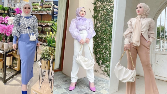 Gaya Fashion Herlin Kenza, Selebgram Viral karena Belanja Dikawal 9 Ajudan. Foto: dok. Instagram/ @herlinkenza