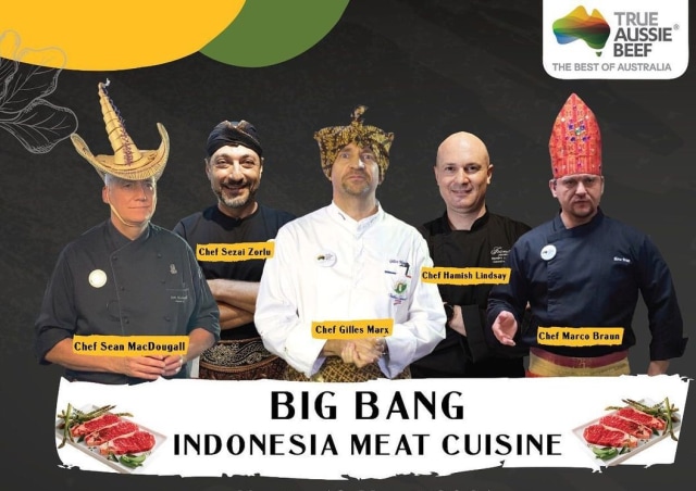 Live cooking BIG BANG Indonesian Meat Cuisine. Foto: Instagram @trueaussieid