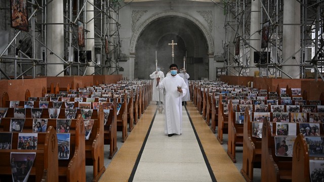 Ilustrasi gereja katolik di Filipina. Foto: AFP