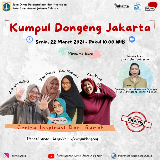Kumpul Dongeng Jakarta: Cerita Inspirasi dari Rumah