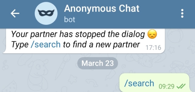                            Tampilan Anonymous Chat yang penggunaannya lebih mudah 
