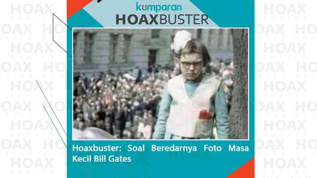 Hoaxbuster: Soal Beredarnya Foto Masa Kecil Bill Gates 
 Foto: Facebook/Crystal Lambert Beckler