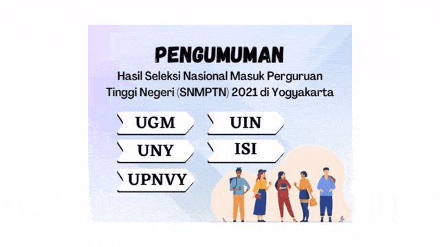 Informasi selengkapnya UGM ; UNY ; UPNVY ; UIN Sunan Kalijaga ; ISI Yogyakarta