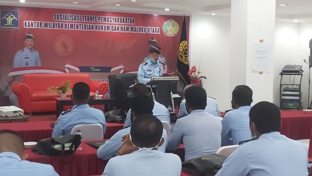 Pelatihan intelijen yang digelar Divisi Pemasyarakatan Kantor Wilayah Kementerian Hukum dan HAM Maluku Utara. Foto: Istimewa