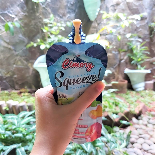 Yoghurt squeeze baru dari Cimory Foto: Azalia Amadea/Kumparan