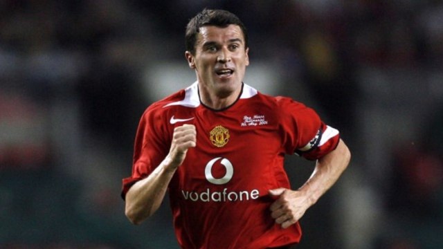 Roy Keane saat berseragam Manchester United. (Foto: AFP/ANDREW YATES)