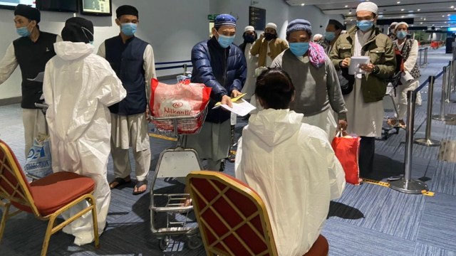 Pemulangan 16 orang WNI anggota Jemaah Tabligh (JT) dari India Foto: Dok. Istimewa