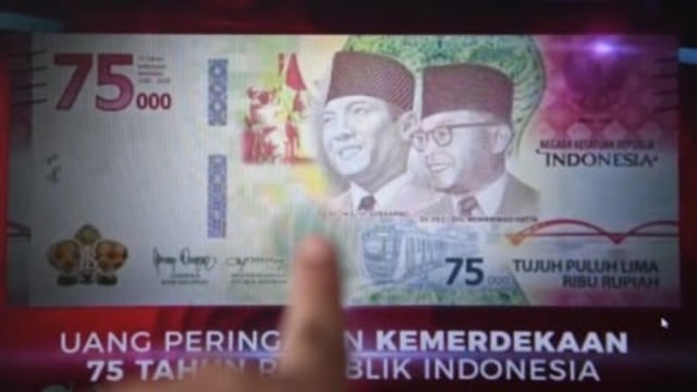 Ilustrasi uang pecahan Rp 75 ribu. Foto: Kumparan