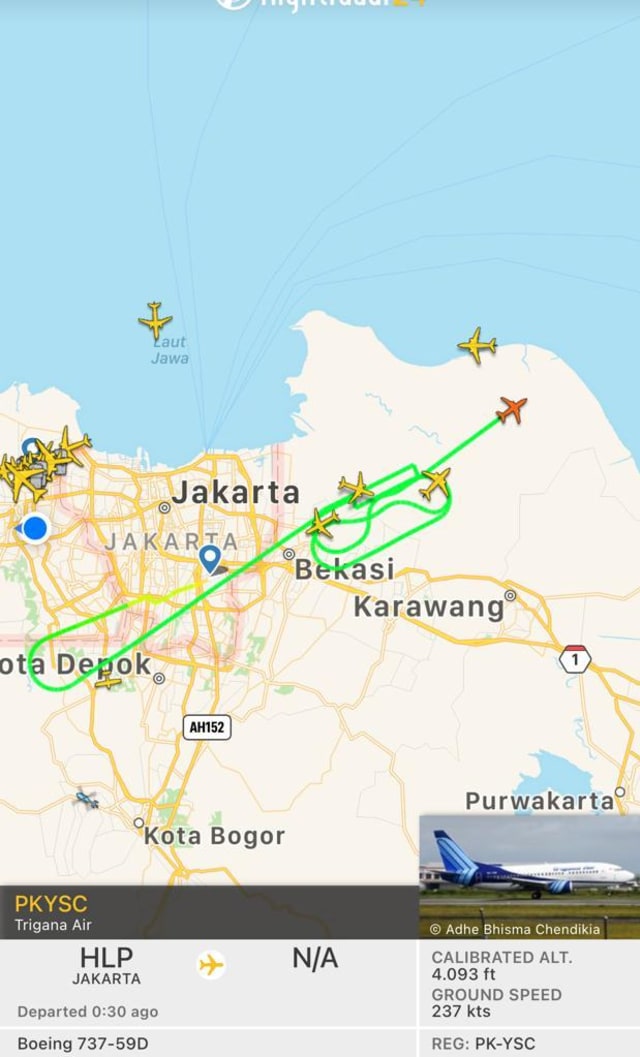 Trigana Air Putar Balik ke Halim Hendak ke Banjarmasin, Alami Gangguan Mesin (75378)