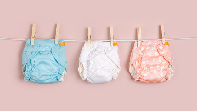 Ilustrasi clodi atau popok kain untuk bayi. Foto: Shutter Stock