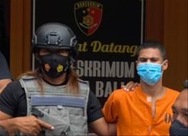 Warga Negara Asing (WNA) asal Negara Bulgaria bernama Ilias Danimil Saif (20) yang jadi tersangka kasus pembobolan ATM di Bali - IST