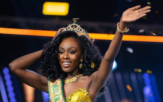 Abena Appiah, pemenang Miss Grand International 2020 asal Amerika Serikat. Foto: dok. Instagram @abenaakuaba