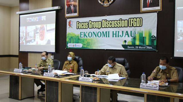 Focus Group Discussion (FGD) Desain Implementasi Ekonomi Hijau Kabupaten Bojonegoro. Senin (29/03/2021) (foto: istimewa)