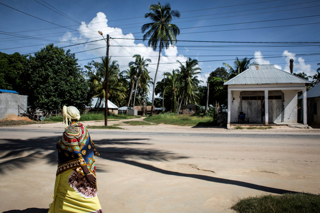 Ilustrasi suasana di kota Palma, Mozambik. Foto: John Wessels/AFP