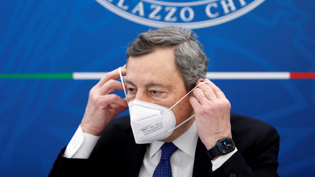 Perdana Menteri Italia Mario Draghi. Foto: Alessandra Tarantino/POOL/AFP