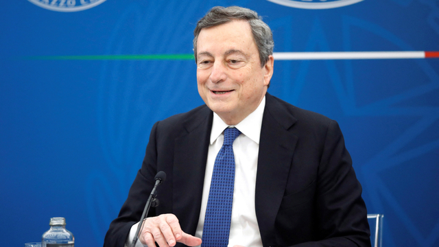 Perdana Menteri Italia Mario Draghi. Foto: Alessandra Tarantino/POOL/AFP