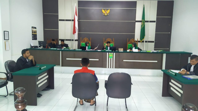 Persidangan di Mahkamah Syar'iyah Jantho, Aceh Besar. Dok. MS Jantho