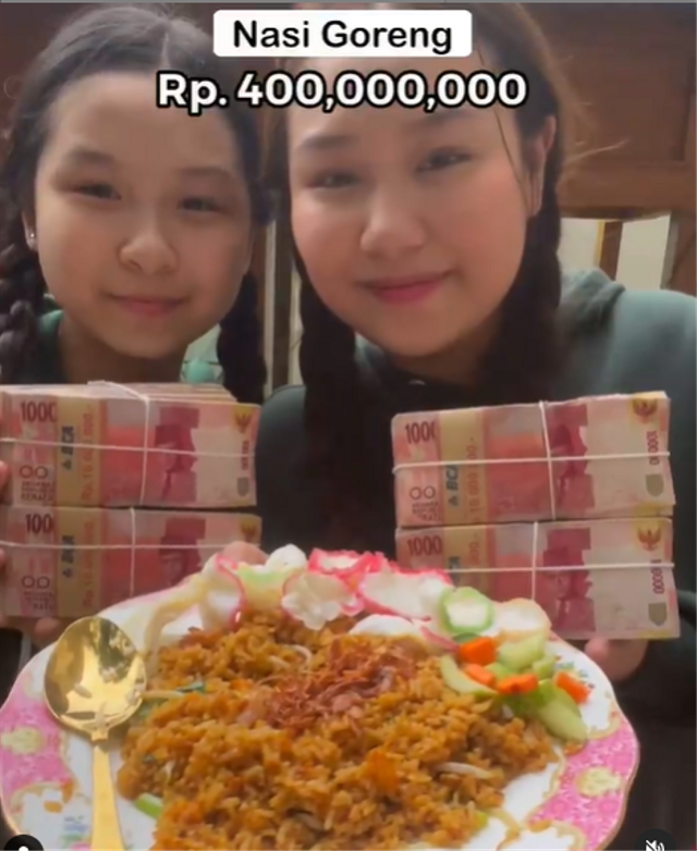 Sisca Kohl dan adiknya jual nasi goreng Rp 400 juta. Foto: Instagram
