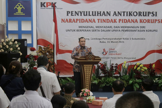 Ketua KPK Firli Bahuri DI di Lapas Sukamiskin Bandung. Foto: Rachmadi Rasyad/kumparan