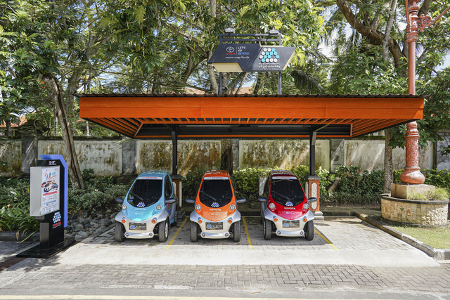 Mobil listrik Toyota Cpod di Bali. Foto: dok. TAM