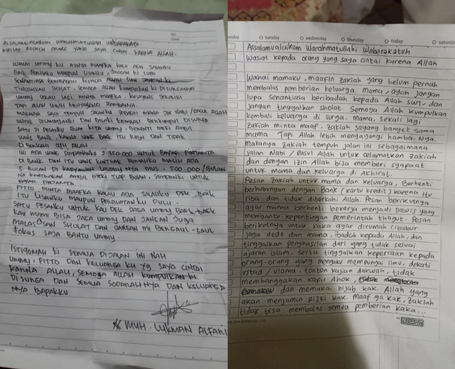 Kemiripan Pola Tulisan Surat Wasiat Pelaku Bom Makassar & Penyerang Mabes Polri  (63630)