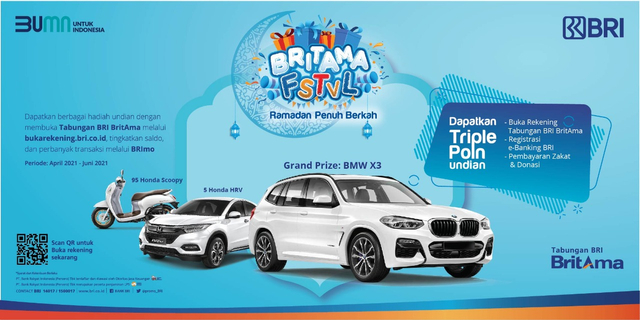 BRI Tawarkan BMW the New X3 buat Hadiah BritAma FSTVL Ramadan Penuh Berkah (6727)