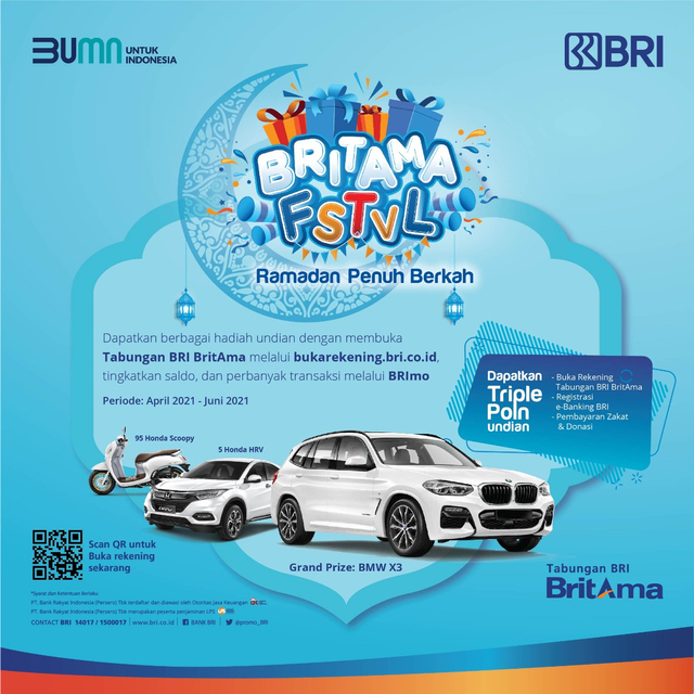 BRI Tawarkan BMW the New X3 buat Hadiah BritAma FSTVL Ramadan Penuh Berkah (6728)