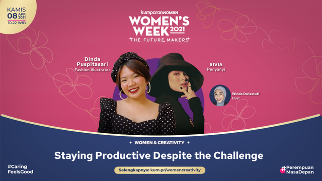 Materi Promo Virtual Conference Women dan Creativity di Women's Week 2021. Foto: Masayu Antarnusa/kumparan