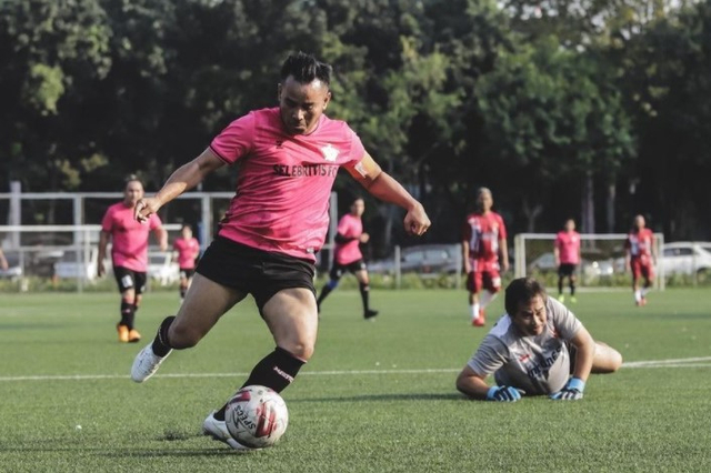 Judika ketika memperkuat Selebritis FC. (Foto: Instagram @selebritisfc)