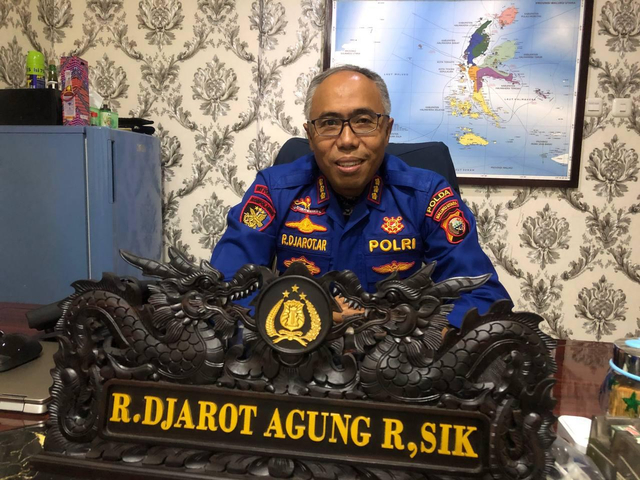 Direktur Polairud Polda Maluku Utara, Kombes Pol R. Djarod Agung Riadi. Foto: Samsul Hi Laijou/cermat