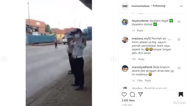 Video Petugas Dishub Mendadak Kabur saat Direkam Sopir Truk Trailer (57303)