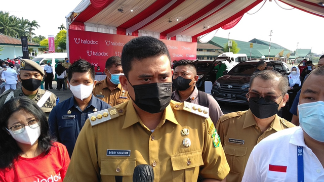 Wali Kota Medan, Bobby Afif Nasution menargetkan vaksinasi sebanyak 1.000 orang per hari. (Sumut News)
