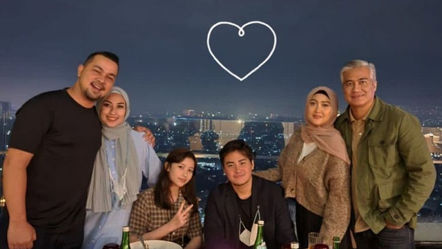 Potret kompak Sultan Djorghi suami Annisa Trihapsari dengan mantan suami dari istrinya. Foto: Instagram @djorghisultan
