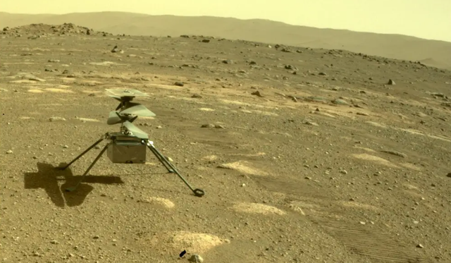 Helikopter luar angkasa NASA berhasil mendarat di Mars.  Foto: NASA/JPL-Caltech