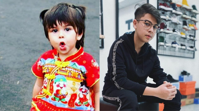 Artis cilik Baim, dulu dan sekarang. Foto: Instagram @baimalkatiri