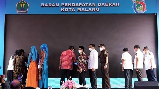 Peluncuran layanan publik pembayaran PBB berbasis elektronik Bapenda Kota Malang.(dok)