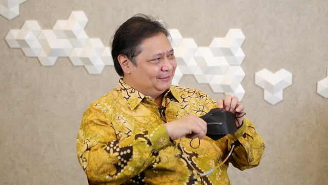 Ketum Golkar sekligus Menteri Koordinator Bidang Perekonomian Airlangga Hartarto. Foto: Aditia Noviansyah/kumparan