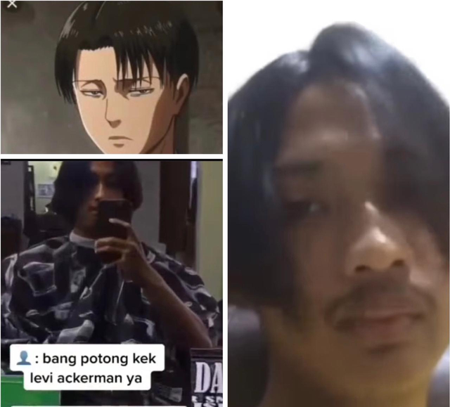 Maksud Hati Dicukur Kayak Levi Ackerman, Akhirnya Malah Mirip Alam Mbah Dukun (92710)