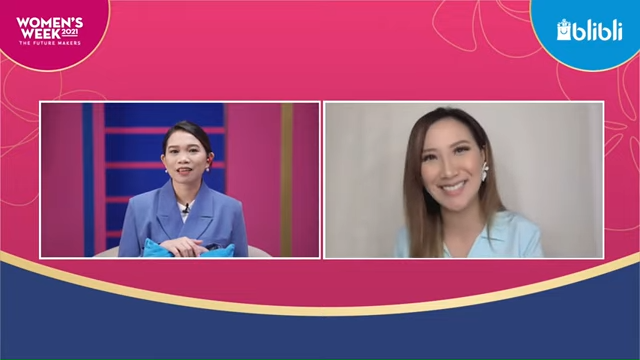 dr. Grace dalam Sesi Talkshow Women's Week 2021 bersama Blibli Foto: kumparan