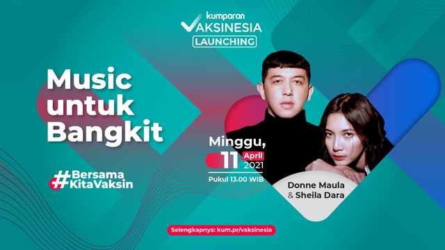 Donne Maula dan Sheila Dara di Launching Vaksinesia. Foto: kumparan