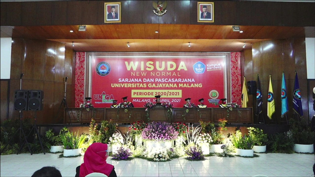 Suasana wisuda secara luring.(dok)