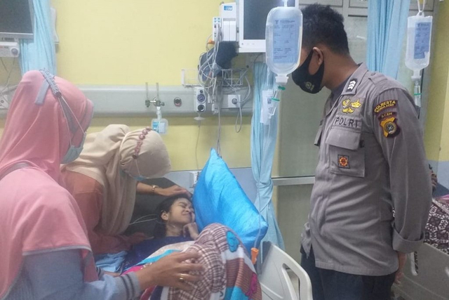 Mahasiswa korban begal di Banda Aceh dirawat di RSUDZA. Foto: Dok. Polresta Banda Aceh